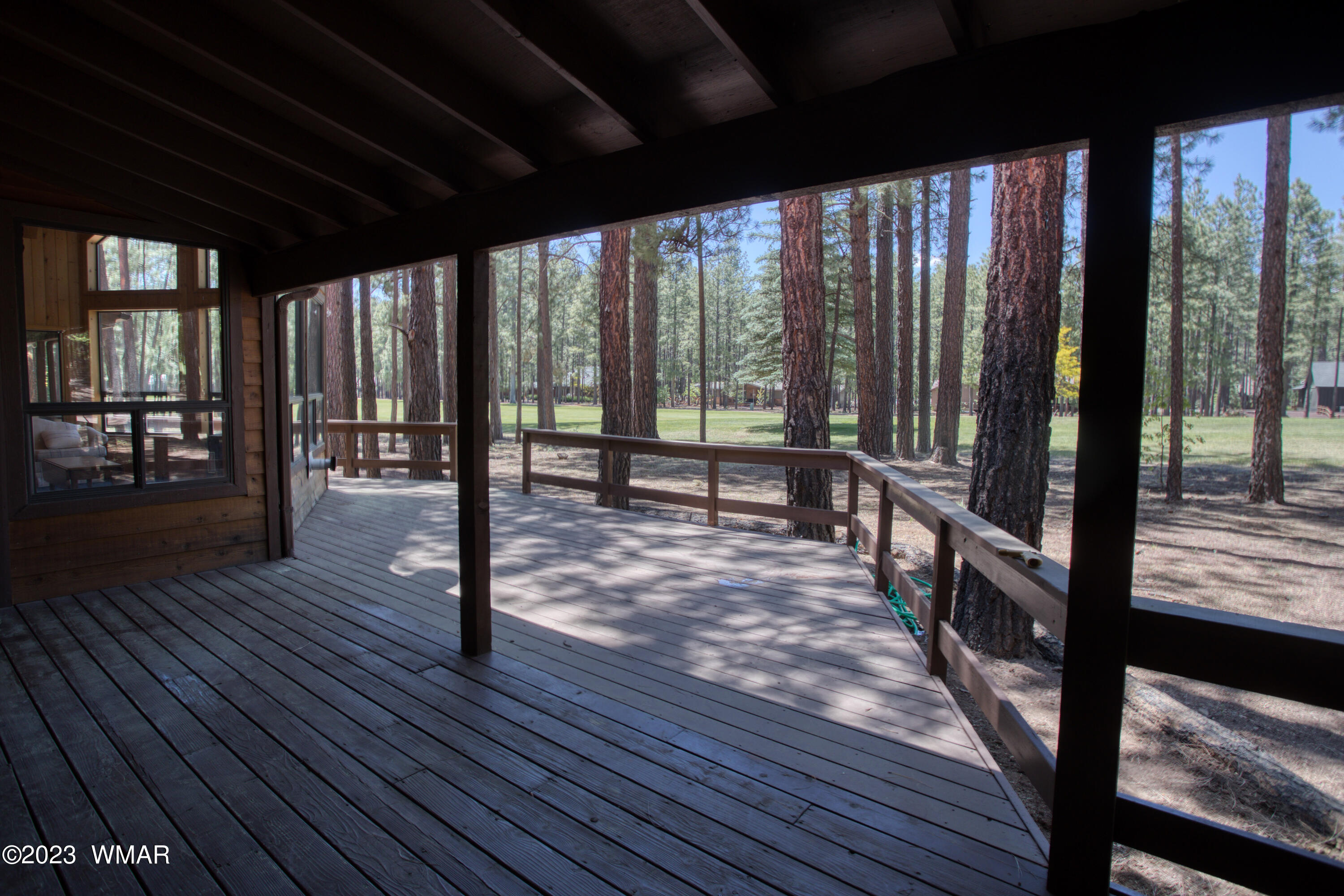 3288 Lake View Drive Pinetop, AZ 85935 - Photo 27 of 32 a view of balcony with wooden floor