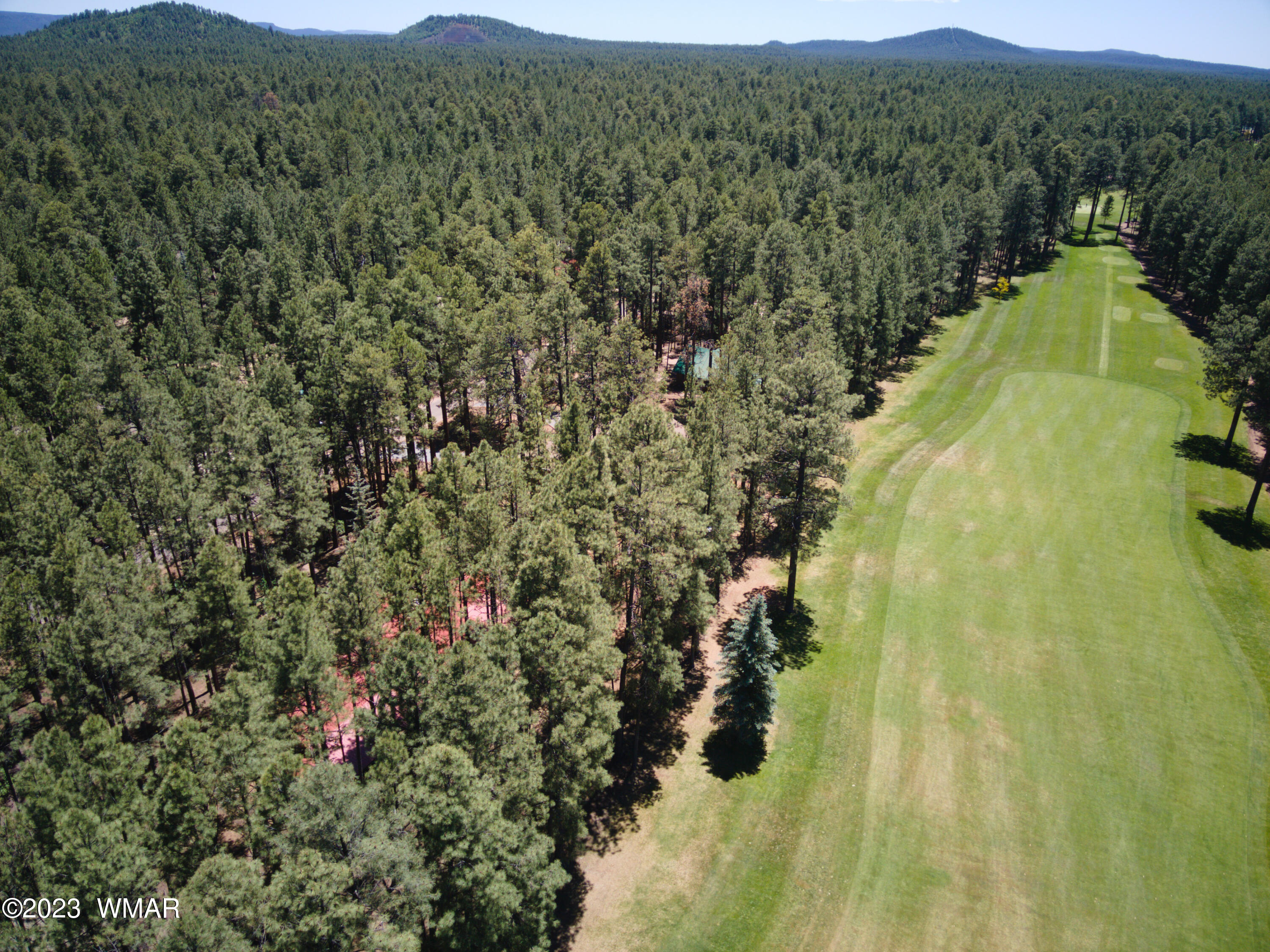3288 Lake View Drive Pinetop, AZ 85935 - Photo 32 of 32 a view of a town with mountains in the background