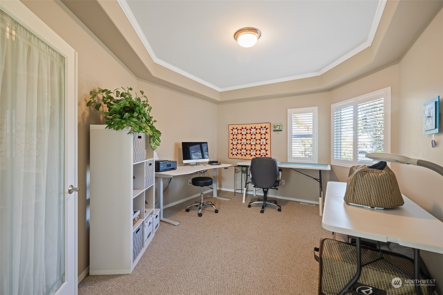 431 Blakely Boulevard Sequim, WA 98382 - Photo 17 of 34 a view of a workspace with furniture and a window