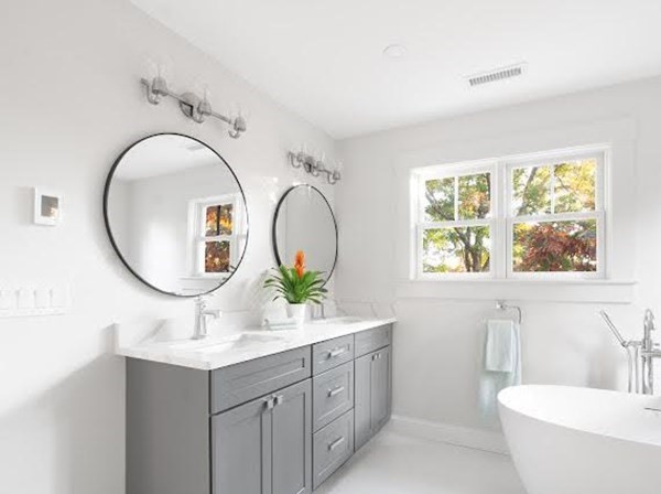 90 Evergreen Road Natick, MA 01760 - Photo 17 of 22 a bathroom with a sink and a mirror
