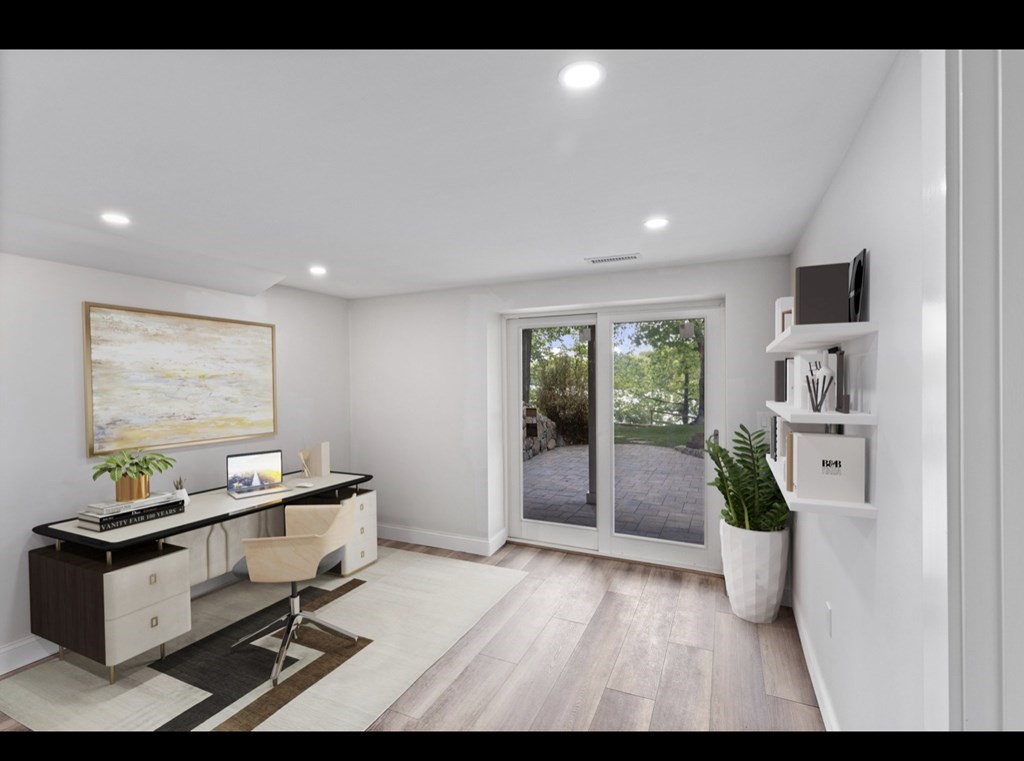 90 Evergreen Road Natick, MA 01760 - Photo 5 of 22 a living room with furniture and a potted plant