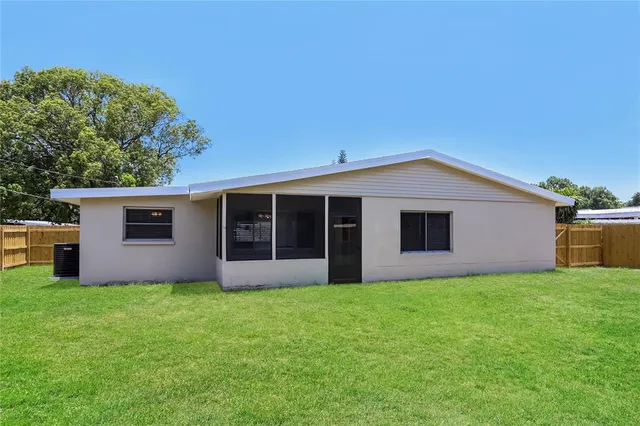 a house view with a garden space