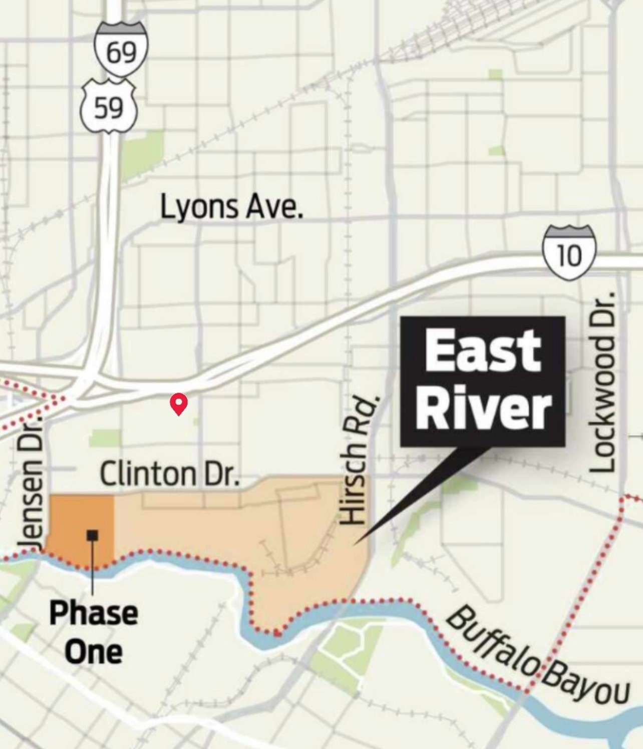 3209 Baer Street, Unit A Houston, TX 77020 - Photo 35 of 35 Approximately 0.5 miles from East River