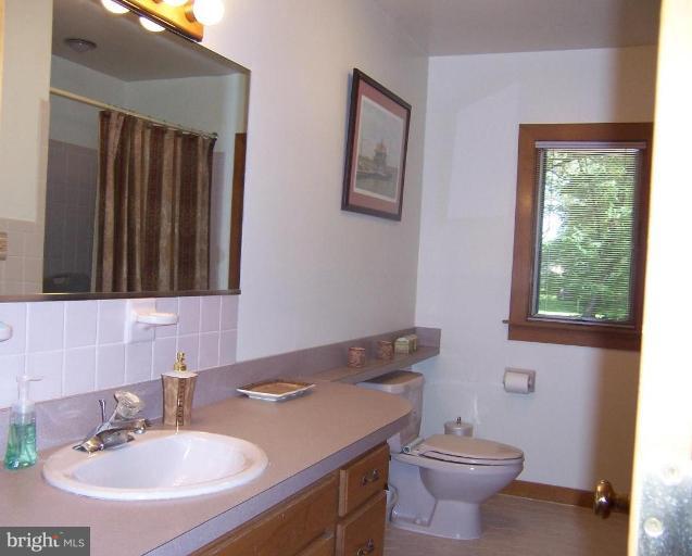 204 Burns Crossing Road Severn, MD 21144 - Photo 11 of 30 a bathroom with a sink a toilet and mirror