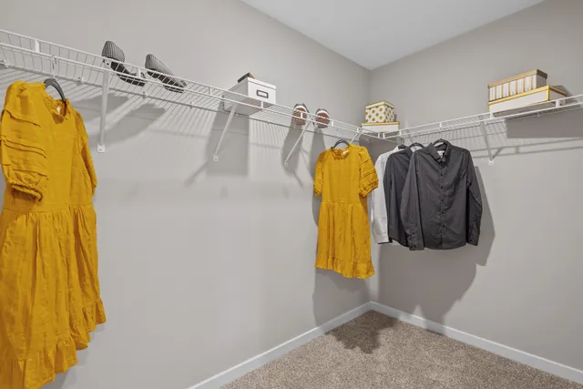 a view of a closet area
