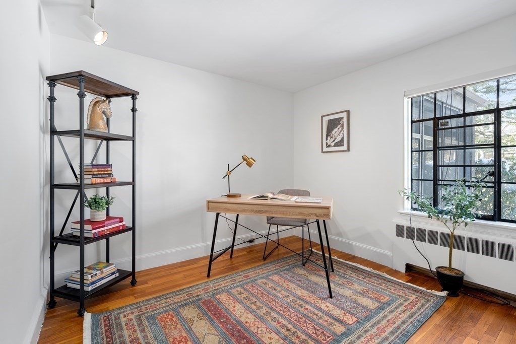 48 Gralynn Road Newton, MA 02459 - Photo 13 of 30 a workspace with furniture window and wooden floor