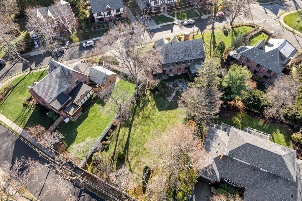 48 Gralynn Road Newton, MA 02459 - Photo 29 of 30 an aerial view of a house with a swimming pool