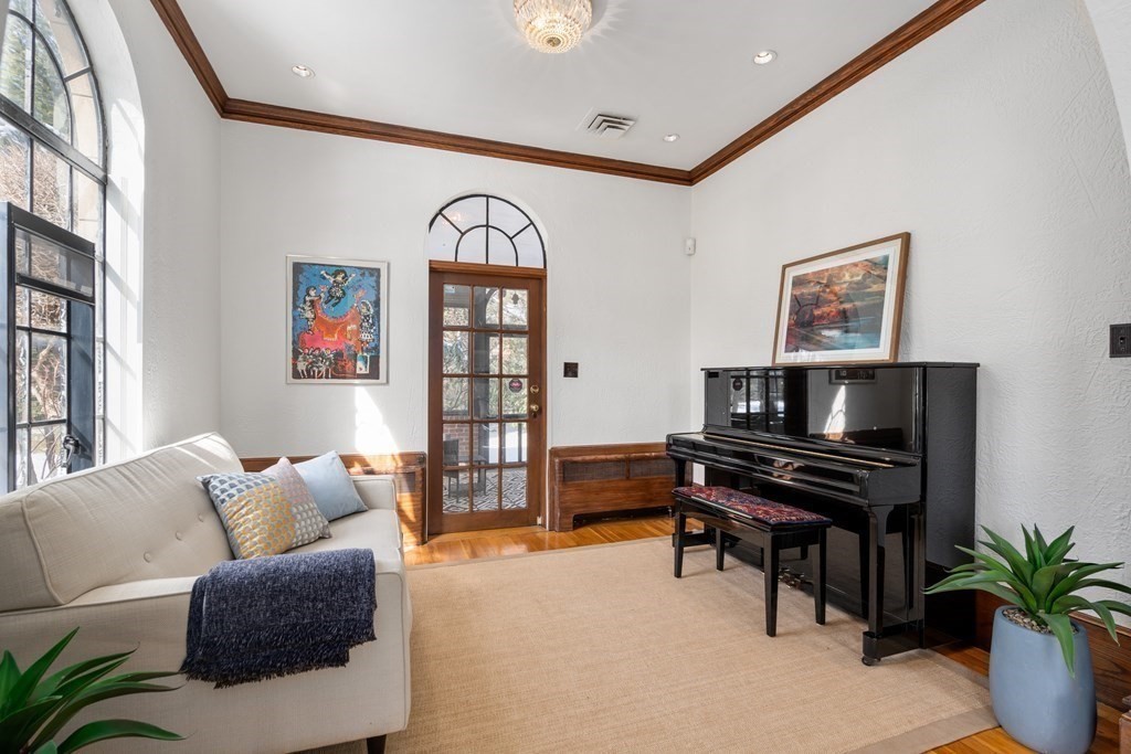 48 Gralynn Road Newton, MA 02459 - Photo 6 of 30 a living room with furniture and a piano