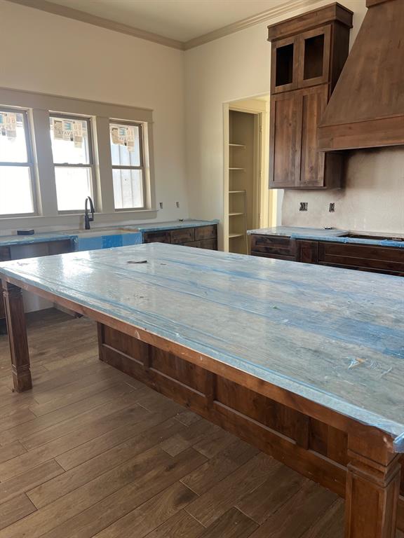 1390 Poe Prairie Road Millsap, TX 76066 - Photo 8 of 40 swimming pool view with wooden floor and cabinet