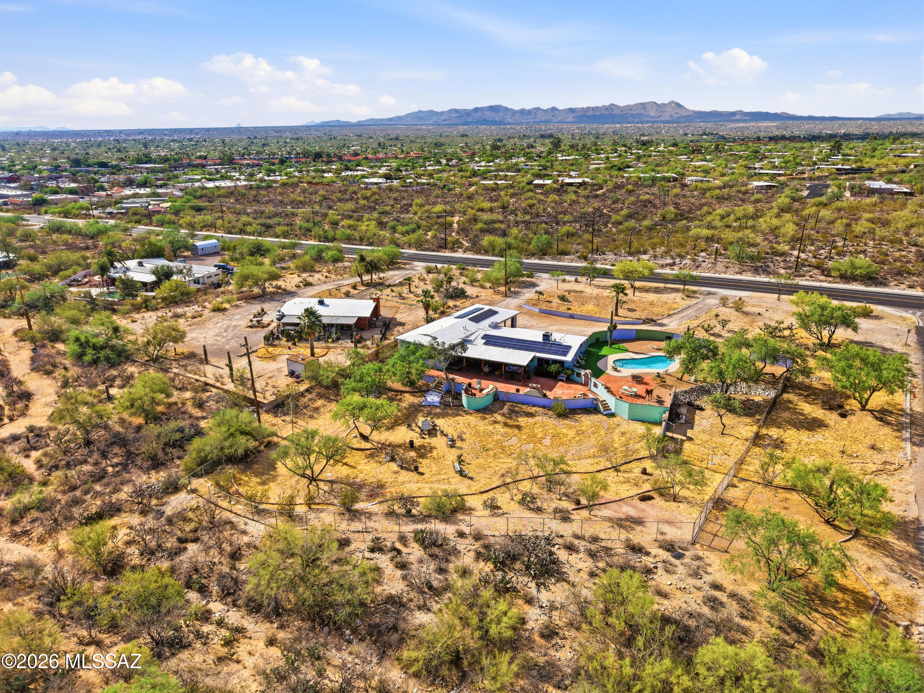 220 East Magee Road Tucson, AZ 85704 - Photo 37 of 38 Drone view to Dove Mountain