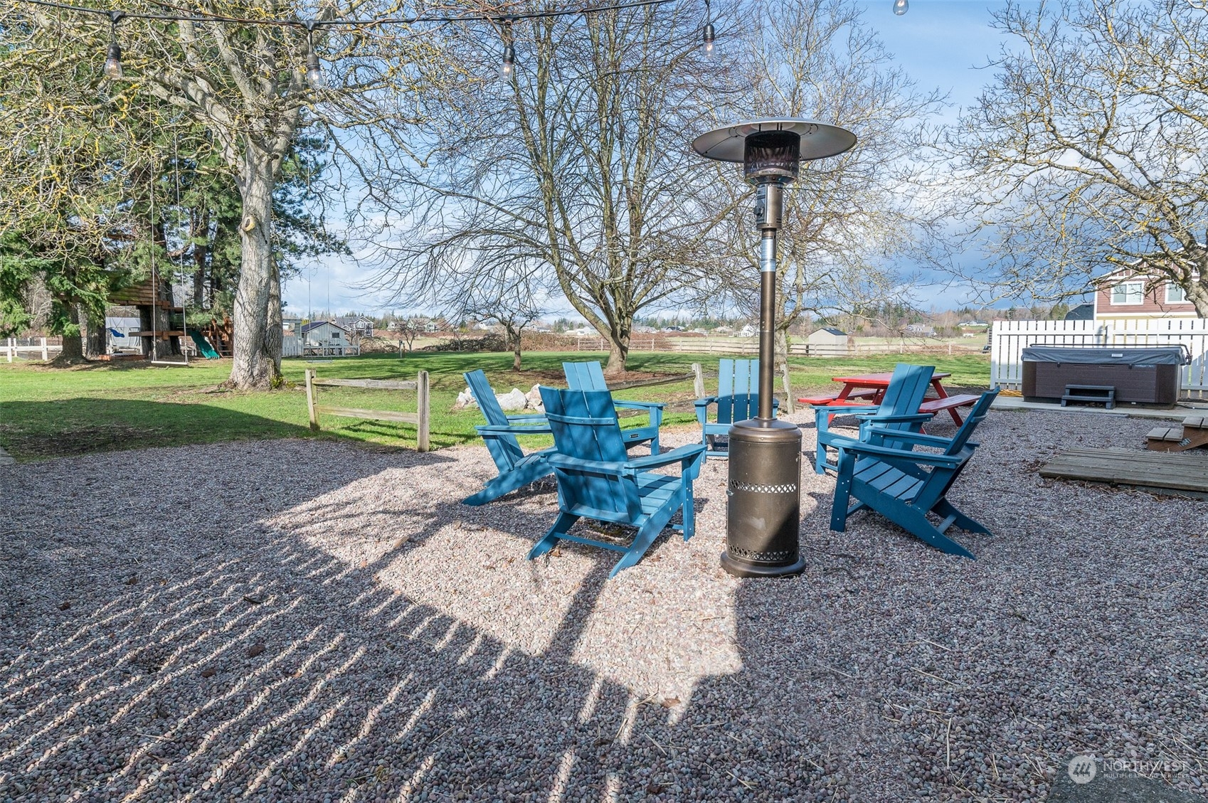 5757 Barr Road Ferndale, WA 98248 - Photo 23 of 40 a view of a backyard with sitting area