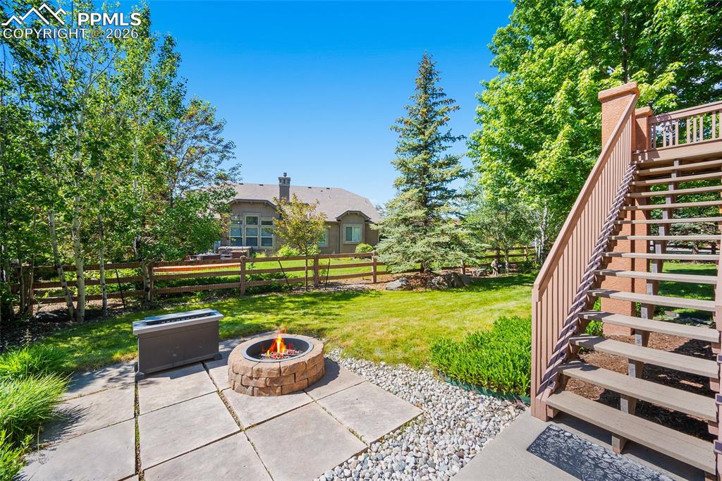 1117 Spectrum Loop Colorado Springs, CO 80921 - Photo 28 of 31 a view of a patio with chairs and plants