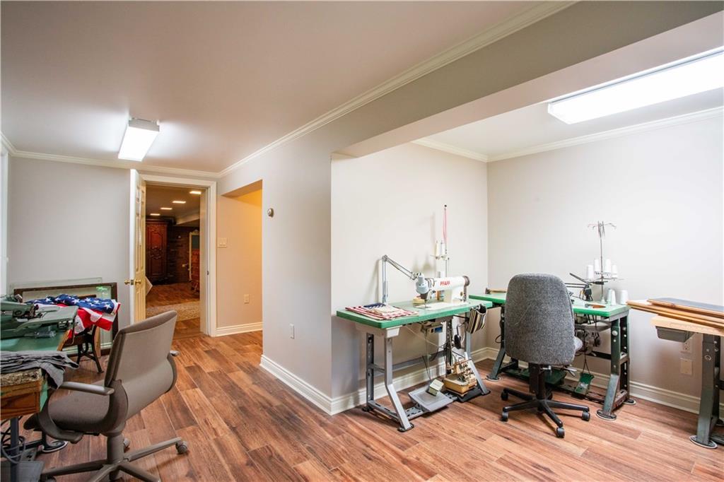 2145 Gypsy Glen Road Beaver, PA 15009 - Photo 25 of 46 a workspace with furniture and wooden floor