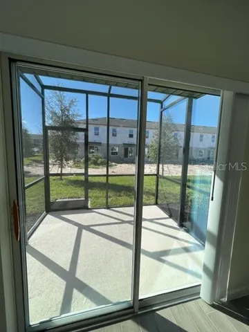 a view of a house with patio