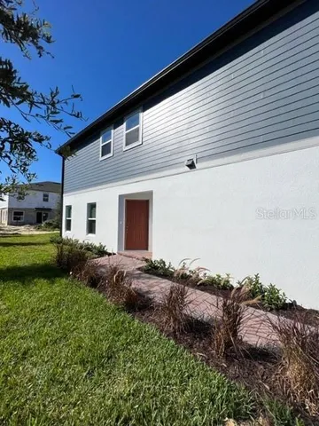 a view of a building with a street