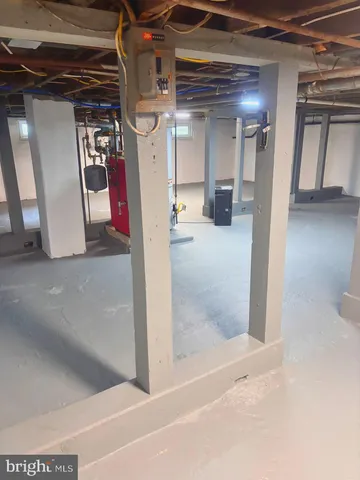 a view of storage and utility room