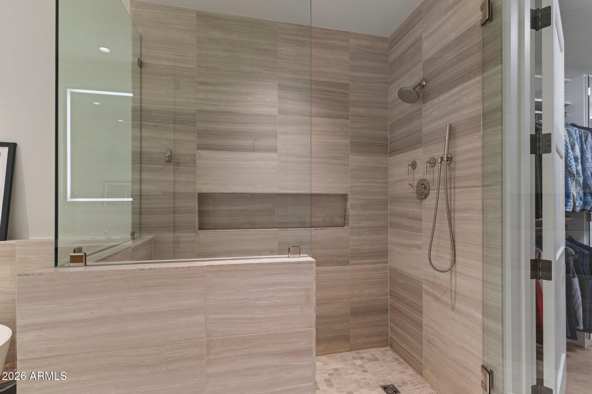 5000 North Camelback Ridge Drive, Unit 208 Scottsdale, AZ 85251 - Photo 27 of 53 a bathroom with a shower