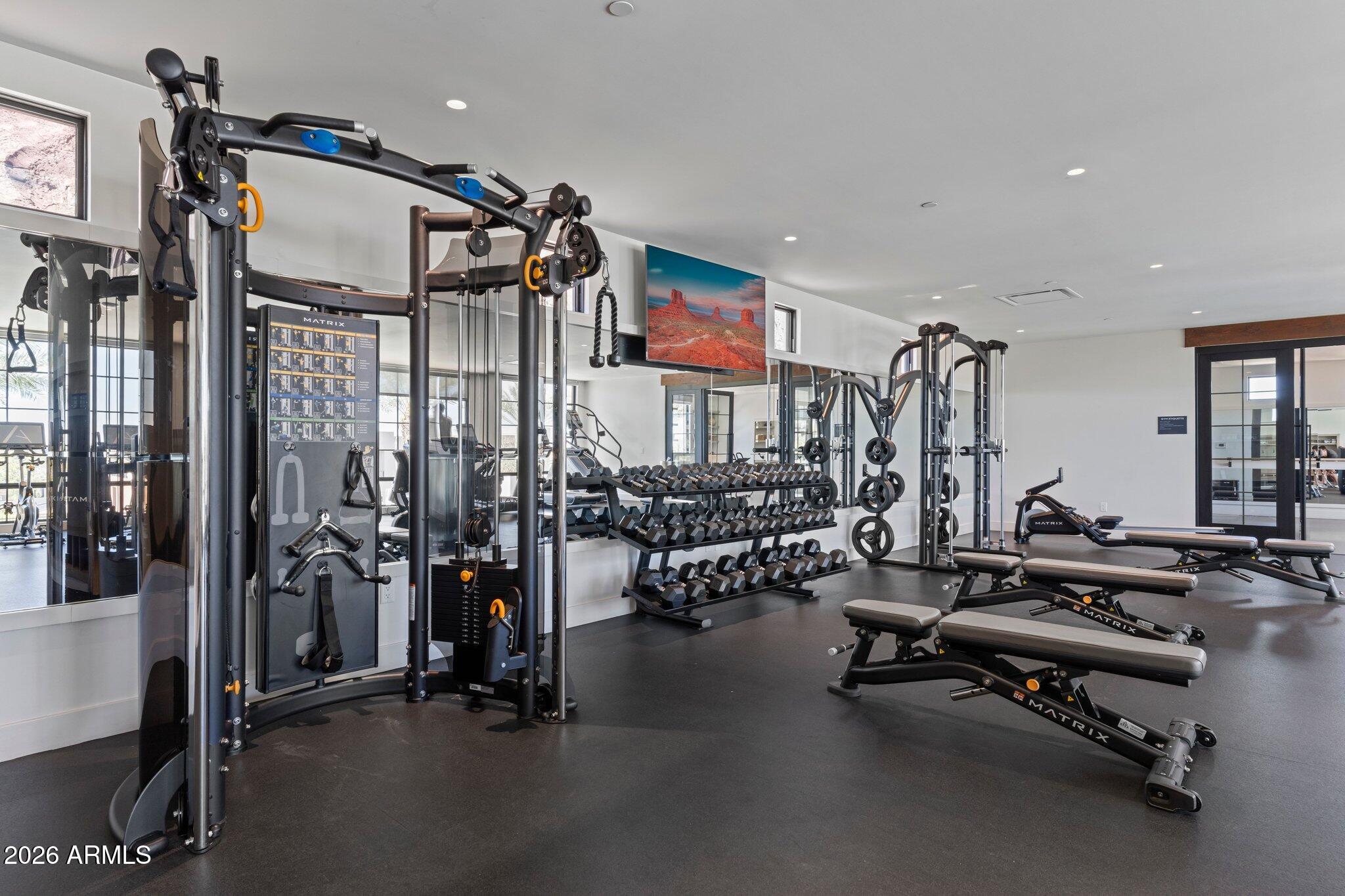 5000 North Camelback Ridge Drive, Unit 208 Scottsdale, AZ 85251 - Photo 38 of 53 a view of a room with gym equipment