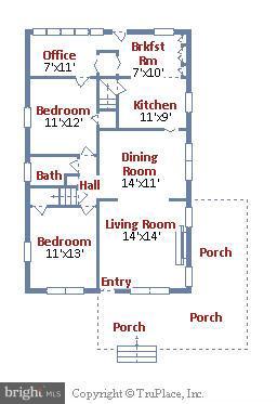 1922 Glen Ross Road Silver Spring, MD 20910 - Photo 28 of 30 MAIN LEVEL FLOORPLAN