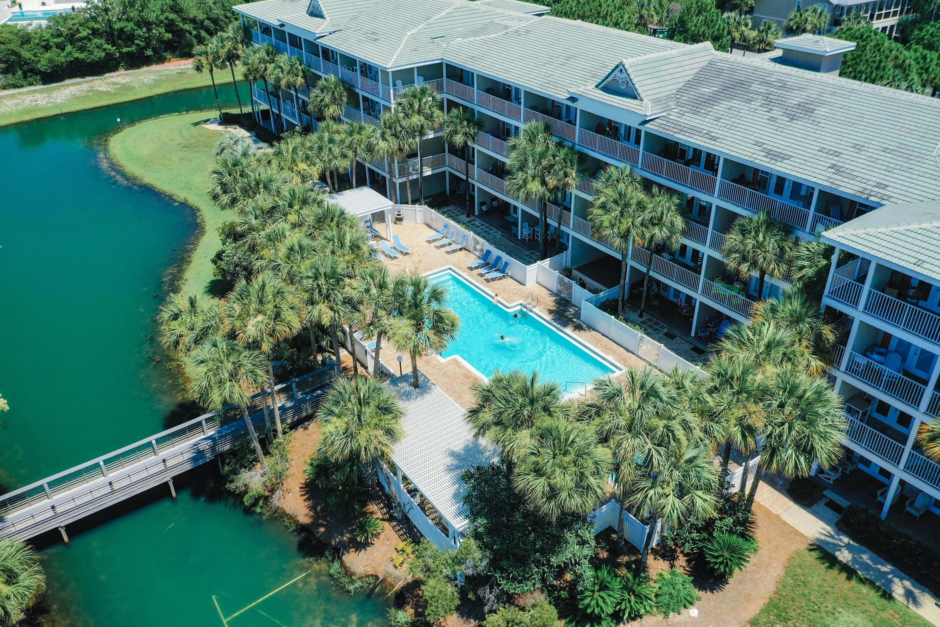 144 Spires Lane, Unit 315 Santa Rosa Beach, FL 32459 - Photo 34 of 53 Aerial of pool