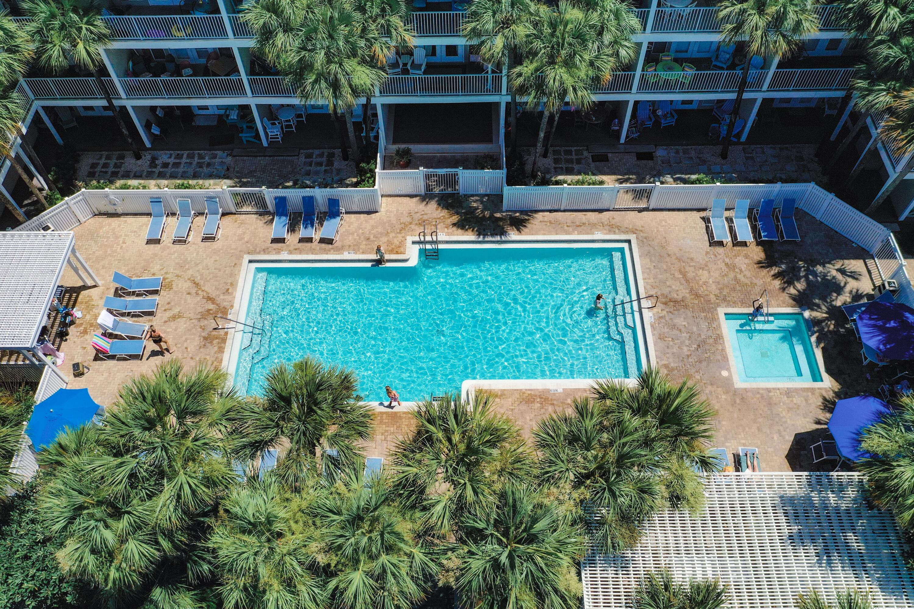 144 Spires Lane, Unit 315 Santa Rosa Beach, FL 32459 - Photo 35 of 53 Aerial of pool
