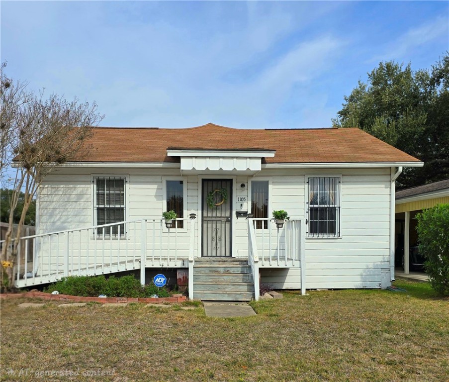 1105 East 5th Street Alice, TX 78332 - Photo 1 of 20 front view of a house with a yard