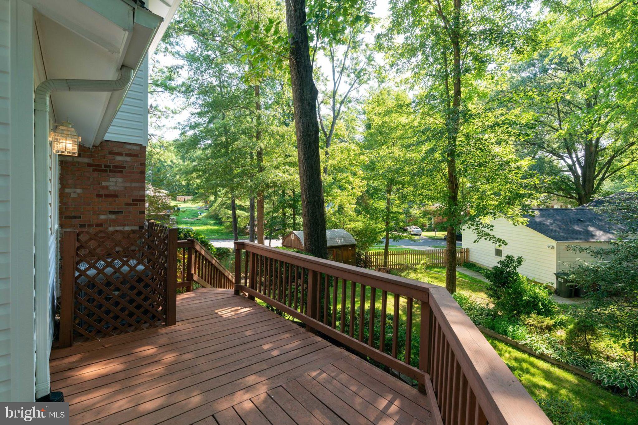 6407 Rivington Road Springfield, VA 22152 - Photo 32 of 41 Deck overlooking Back Yard
