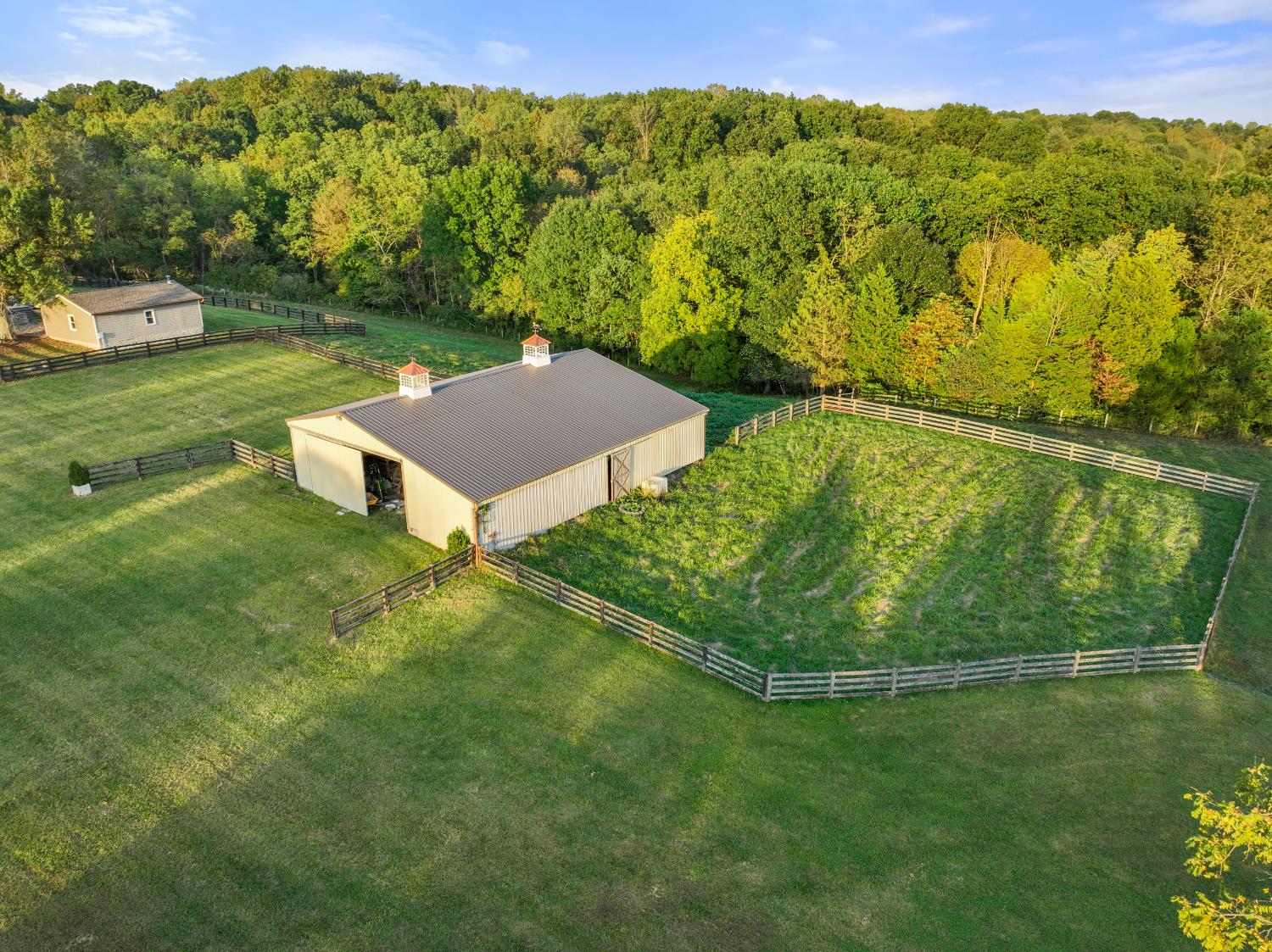 9463 Stoops Road Dillsboro, IN 47018 - Photo 53 of 99 A view of the pasture connected to the horse barn.