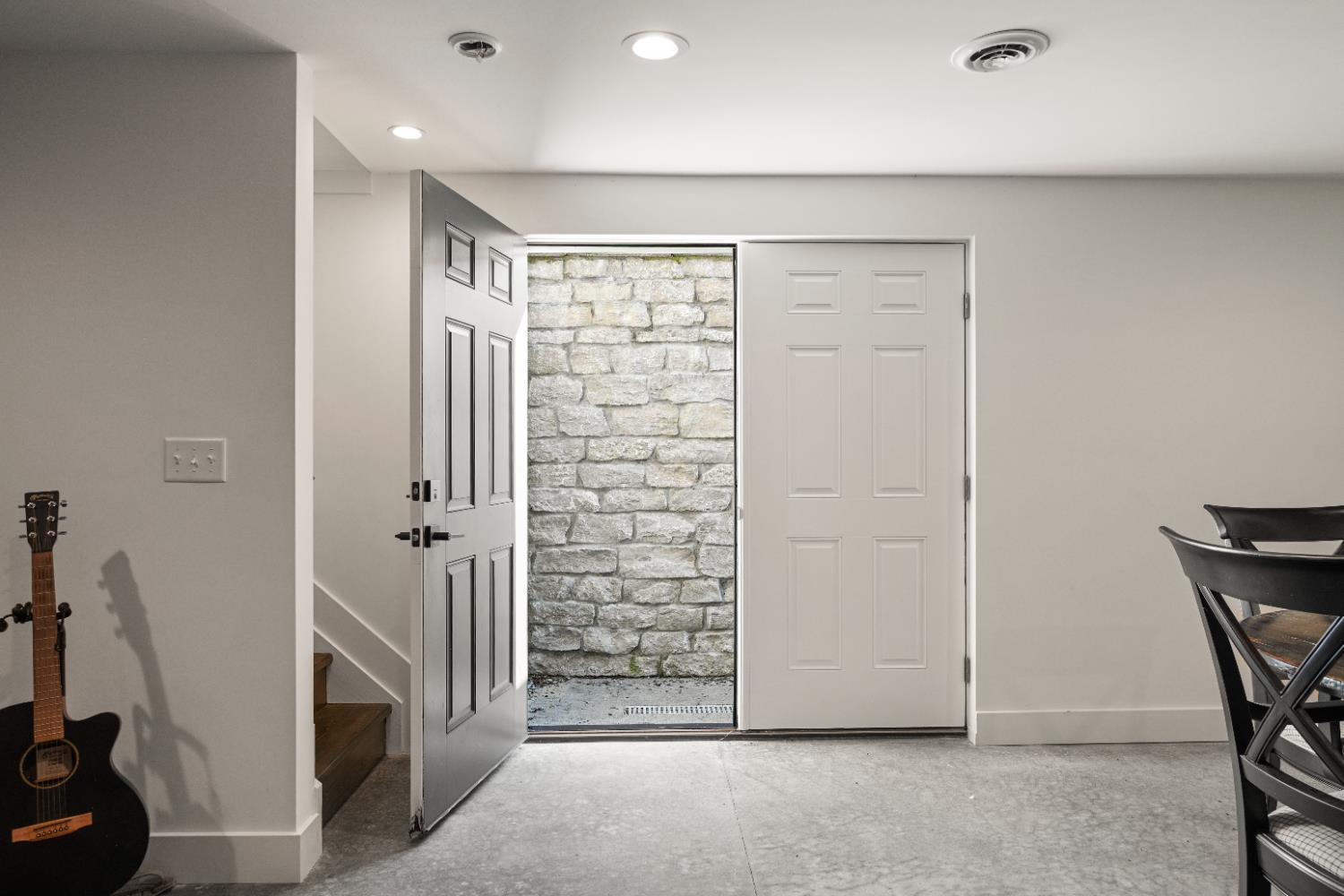 9463 Stoops Road Dillsboro, IN 47018 - Photo 57 of 99 Stone lined staircase providing access to the back yard.