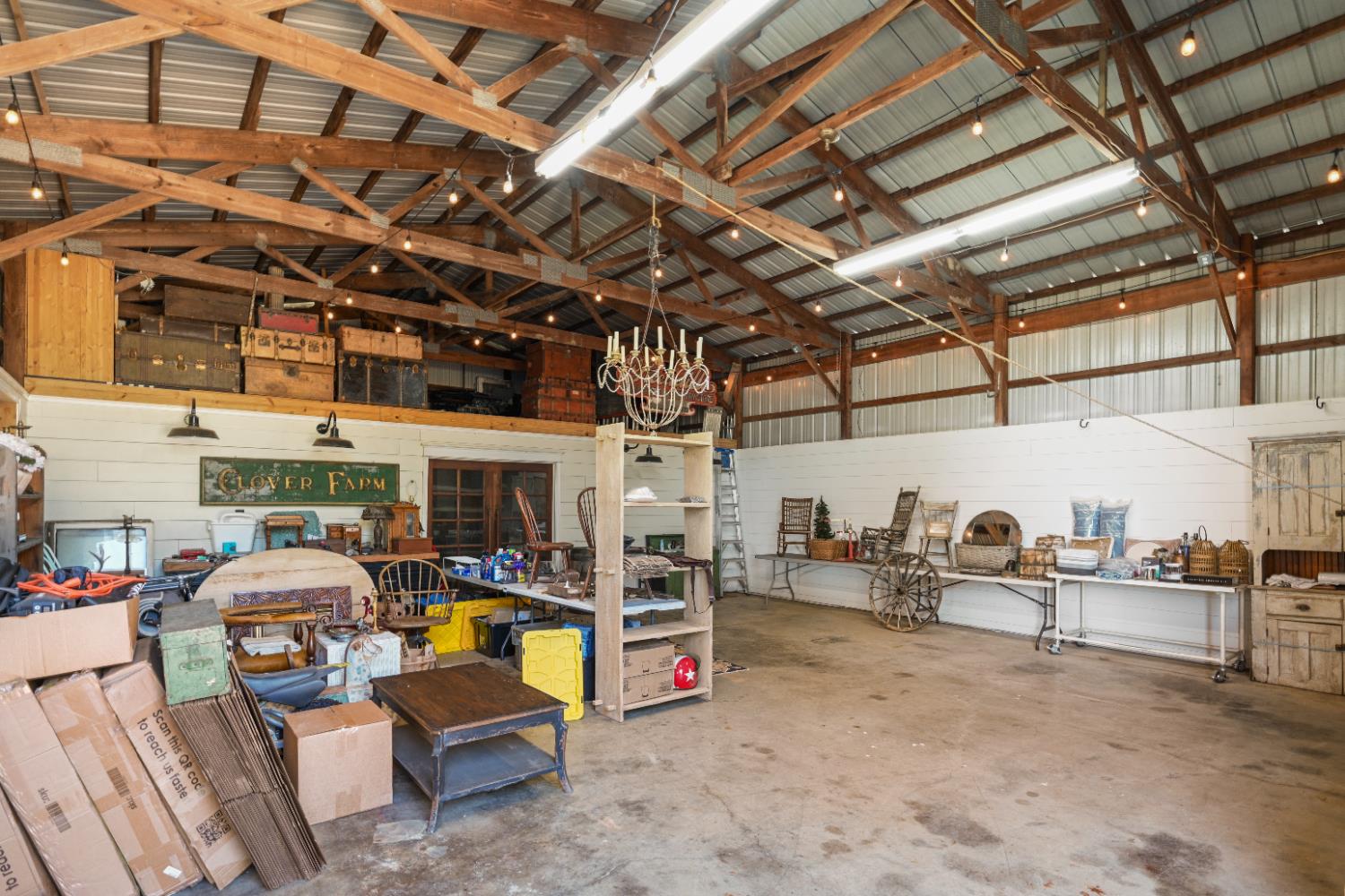 9463 Stoops Road Dillsboro, IN 47018 - Photo 64 of 99 Plenty of storage space here! Florescent lighting brightens the space.