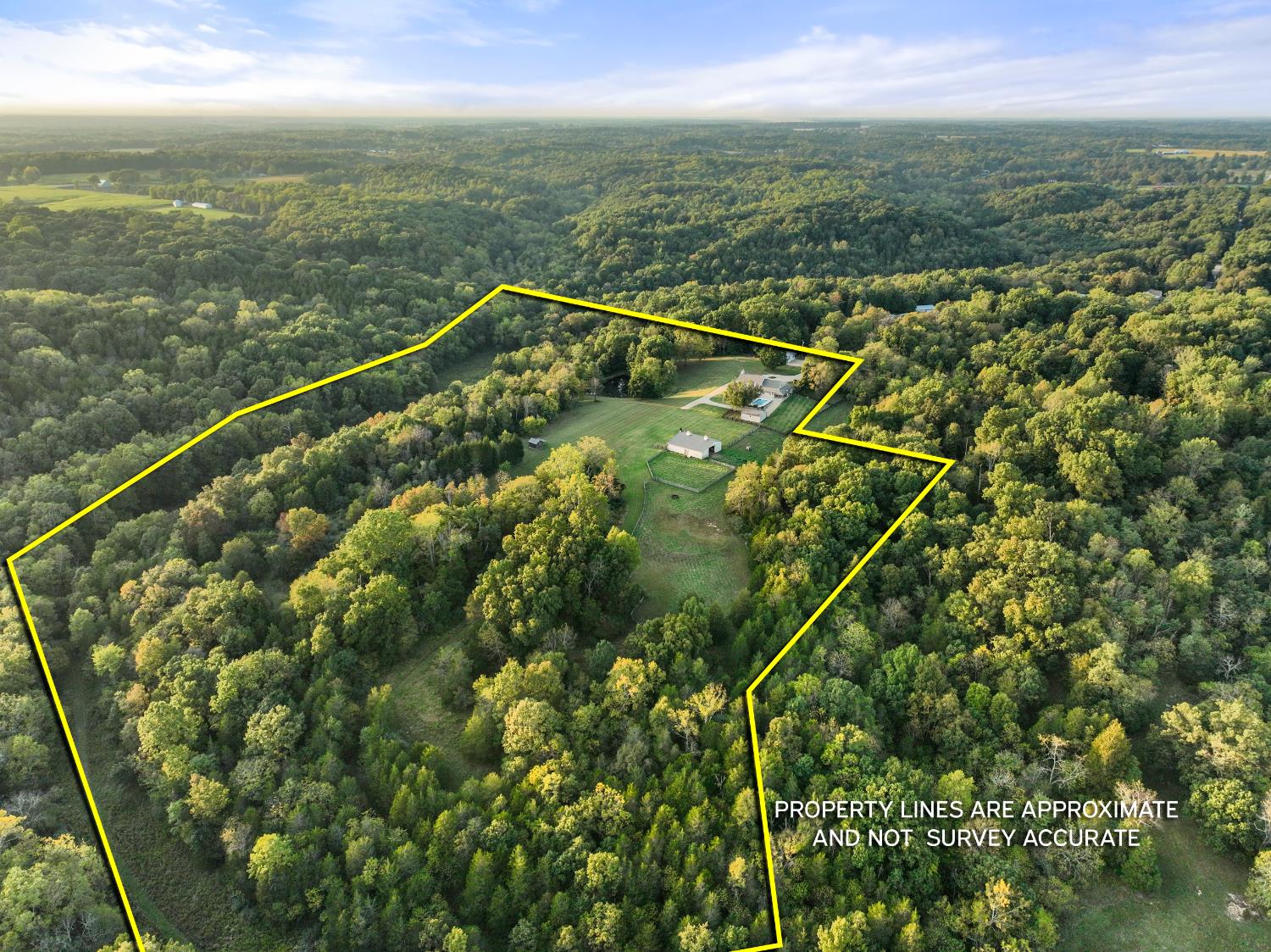 9463 Stoops Road Dillsboro, IN 47018 - Photo 84 of 99 Approximate lot lines, viewed from the rear towards the end of Stoops Road.