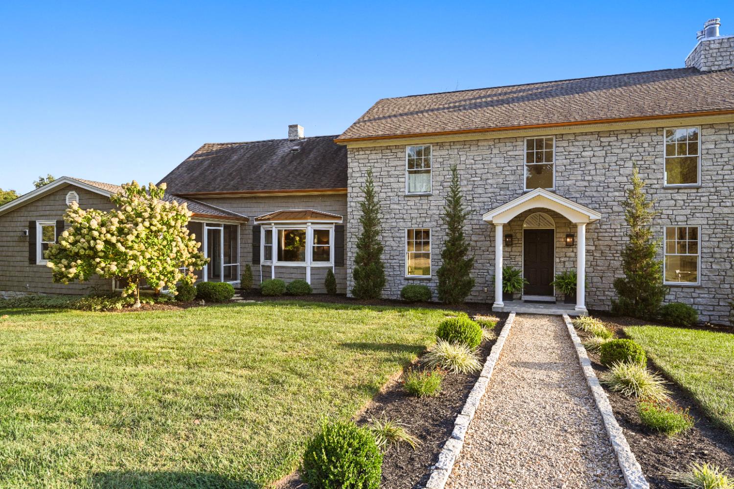 9463 Stoops Road Dillsboro, IN 47018 - Photo 90 of 99 Attractive front entry with symmetrical landscaping