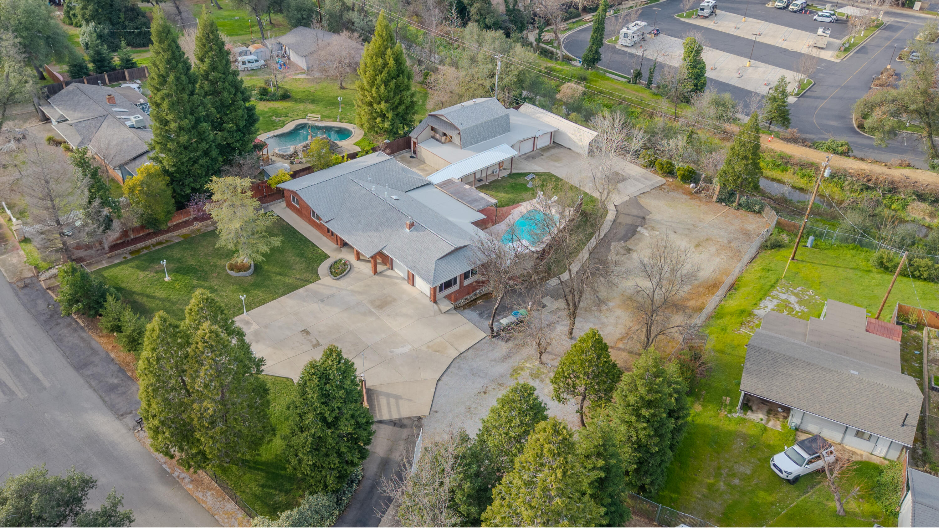 8641 Redbank Road Redding, CA 96001 - Photo 59 of 59 an aerial view of a house with outdoor space