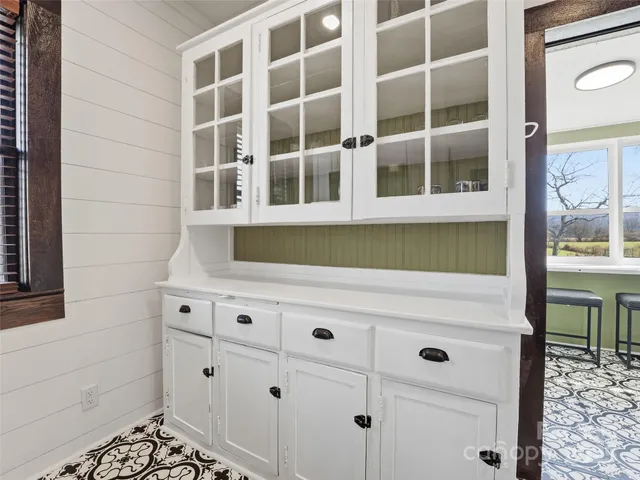 a view of building with windows