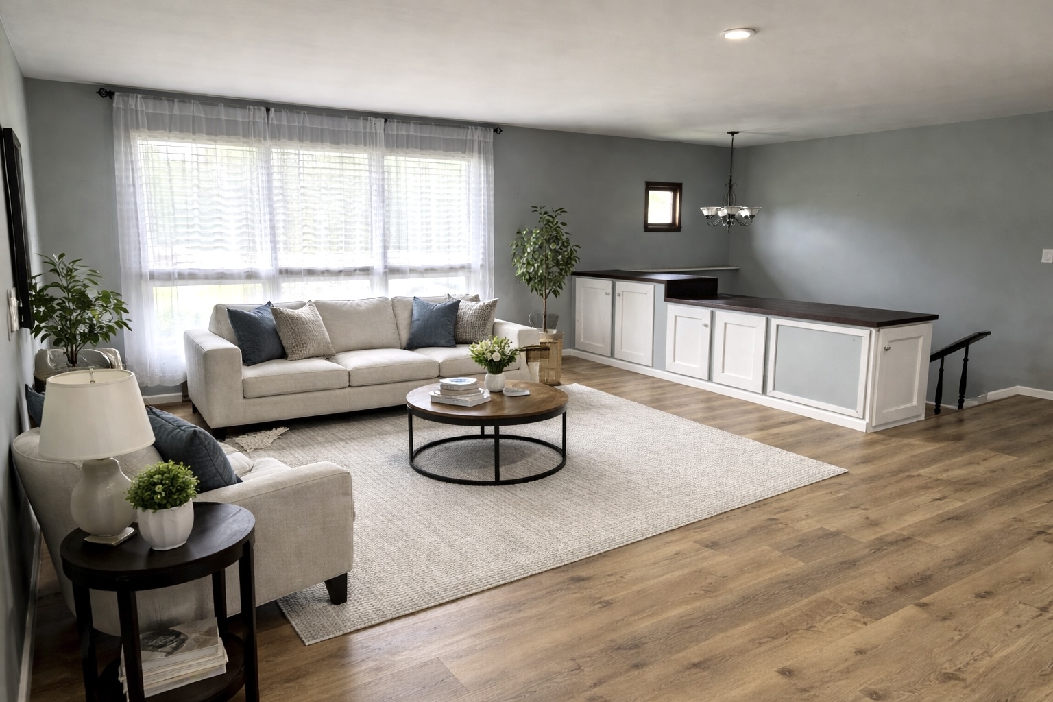 2884 Tick Ridge Road Grand Chain, IL 62941 - Photo 12 of 35 a living room with furniture and wooden floor