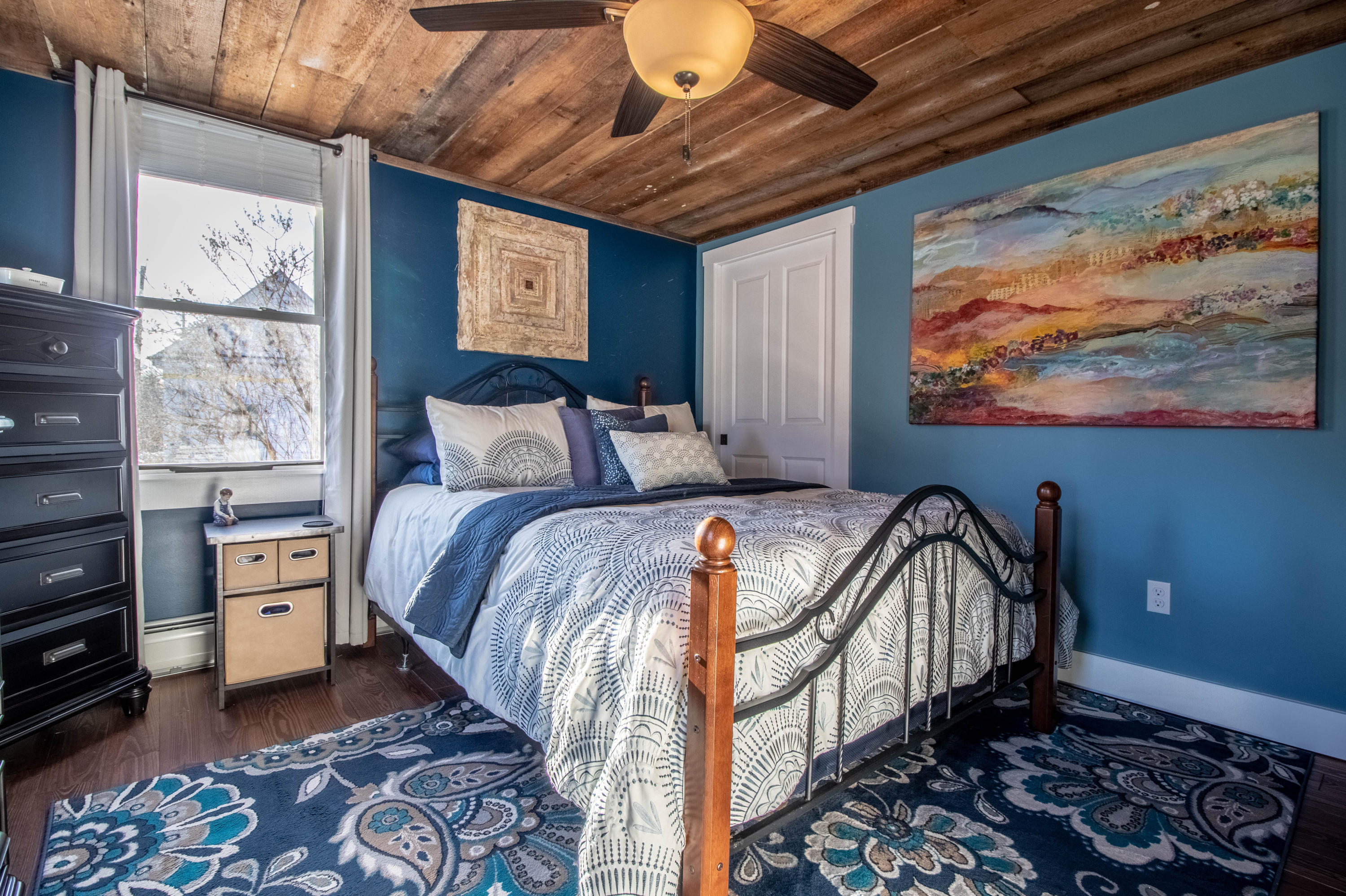 16 Emery Corner Road Limerick, ME 04048 - Photo 20 of 34 Bedroom 1 w/ wood ceilings