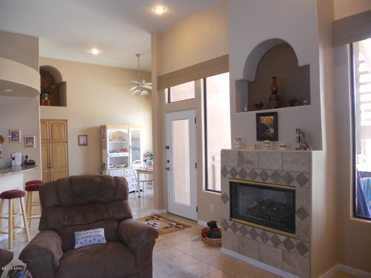 4055 North Recker Road, Unit 74 Mesa, AZ 85215 - Photo 8 of 33 Gas Fireplace in Greatroom