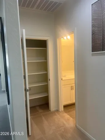 a view of a small space