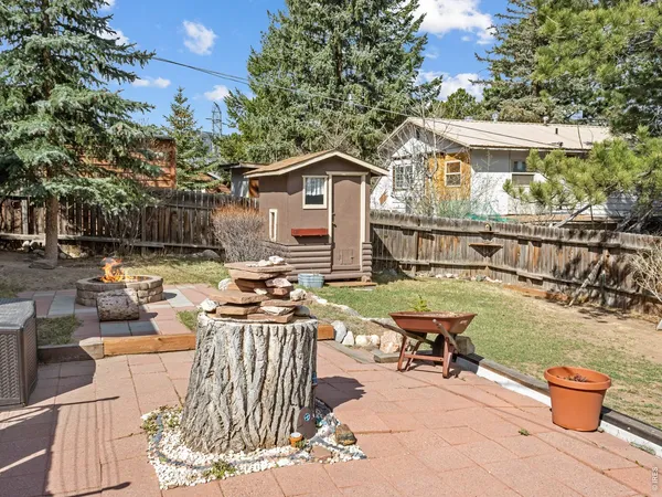 a house with trees in the background