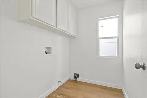 a view of a small space with window