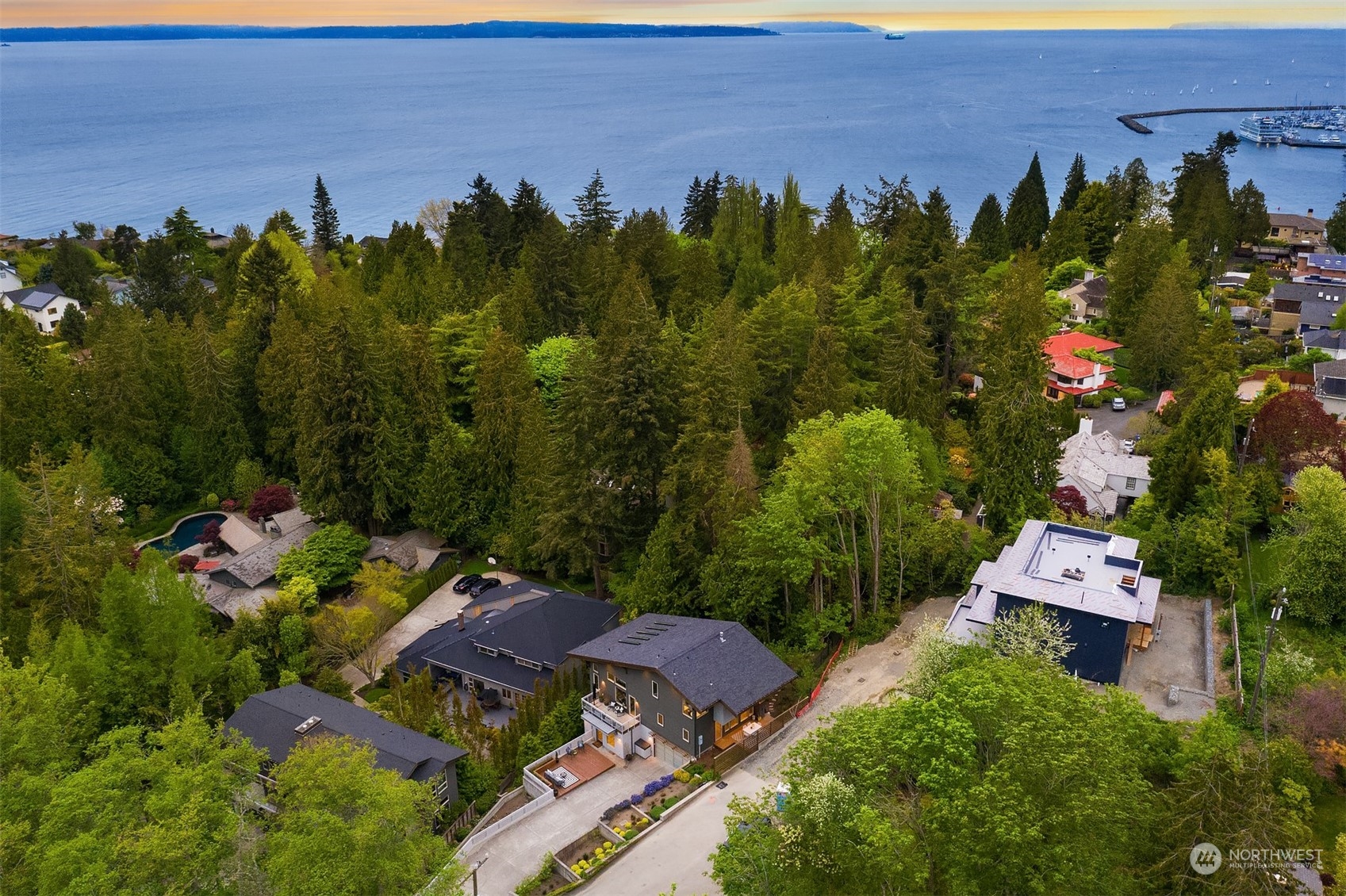 4312 West Cramer Street Seattle, WA 98199 - Photo 38 of 40 an aerial view of a house with a garden