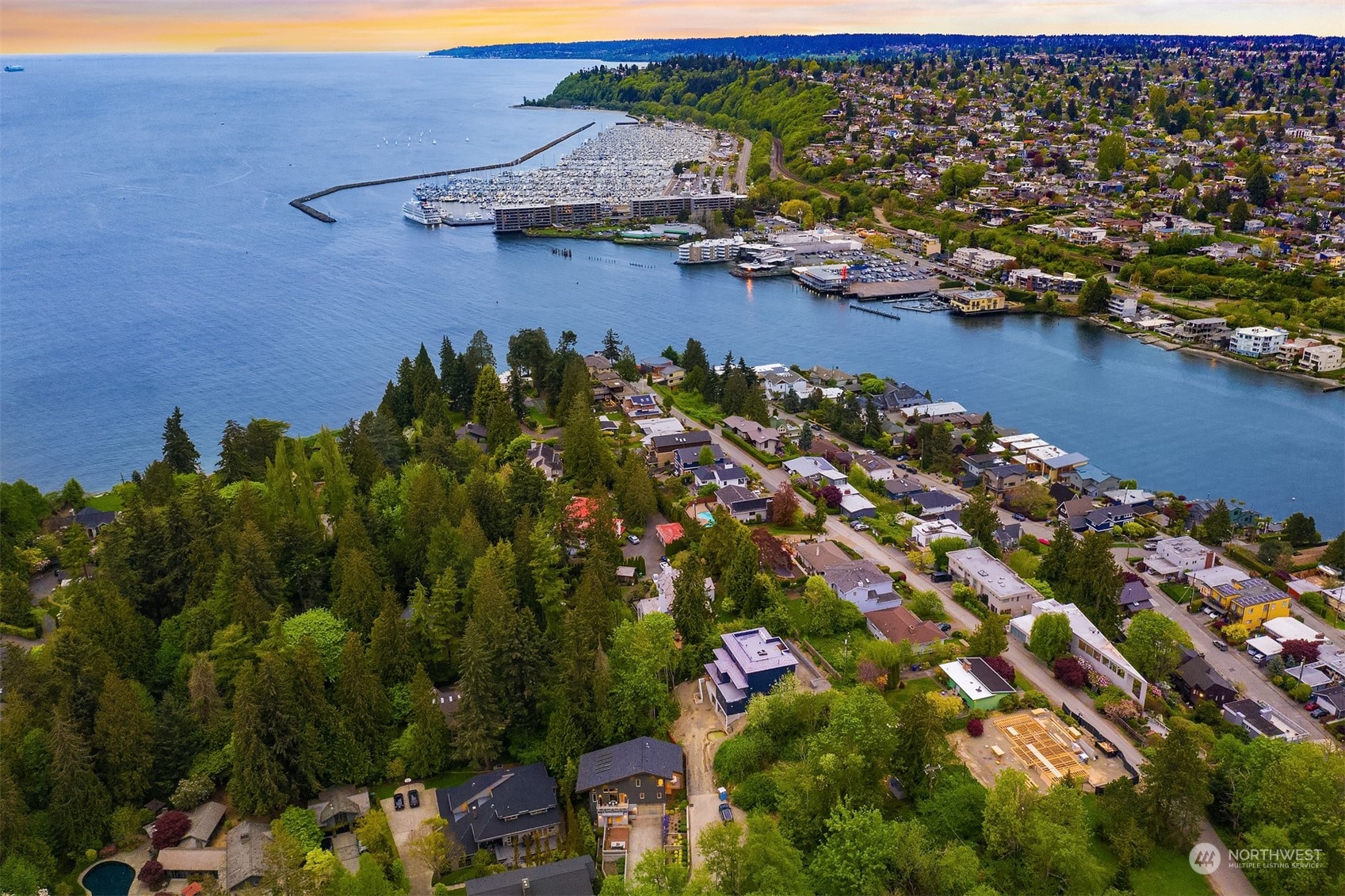 4312 West Cramer Street Seattle, WA 98199 - Photo 40 of 40 an aerial view of residential houses with outdoor space
