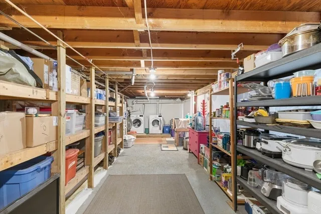 a view of storage and utility room