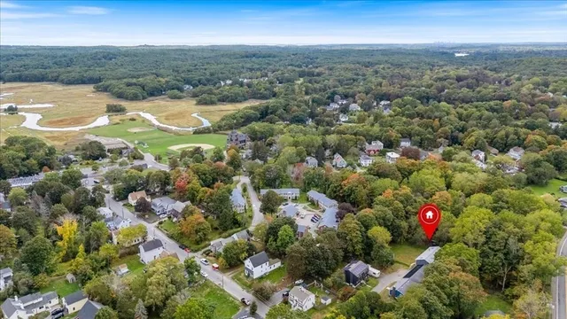 view of city and green space