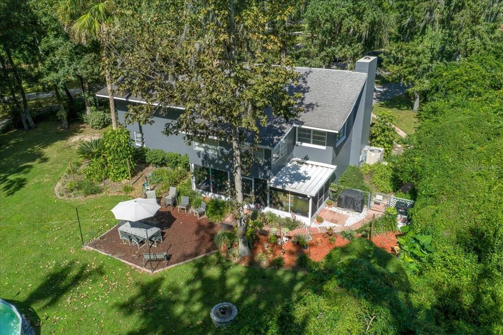 430 Southwest 43rd Place Ocala, FL 34471 - Photo 70 of 83 an aerial view of a house with garden space and street view