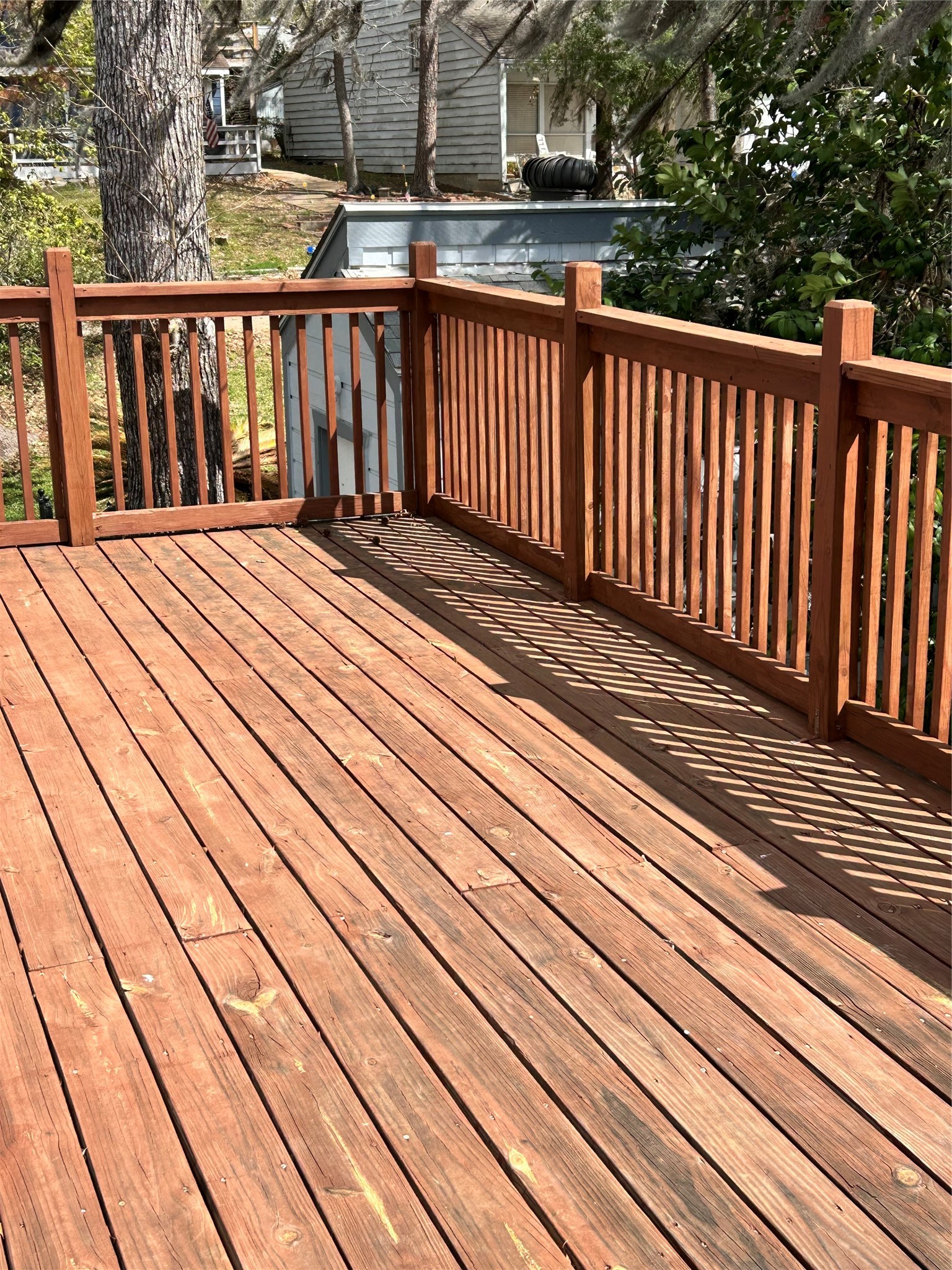 30 Harbour Lane Coldspring, TX 77331 - Photo 18 of 31 2nd story deck off main bedroom suite overlooks the lake!