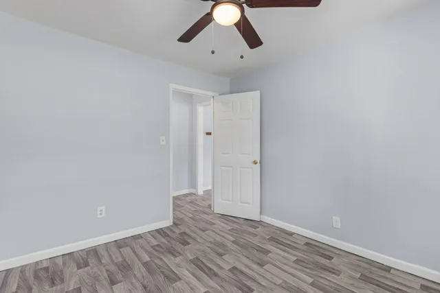 a backyard of a house