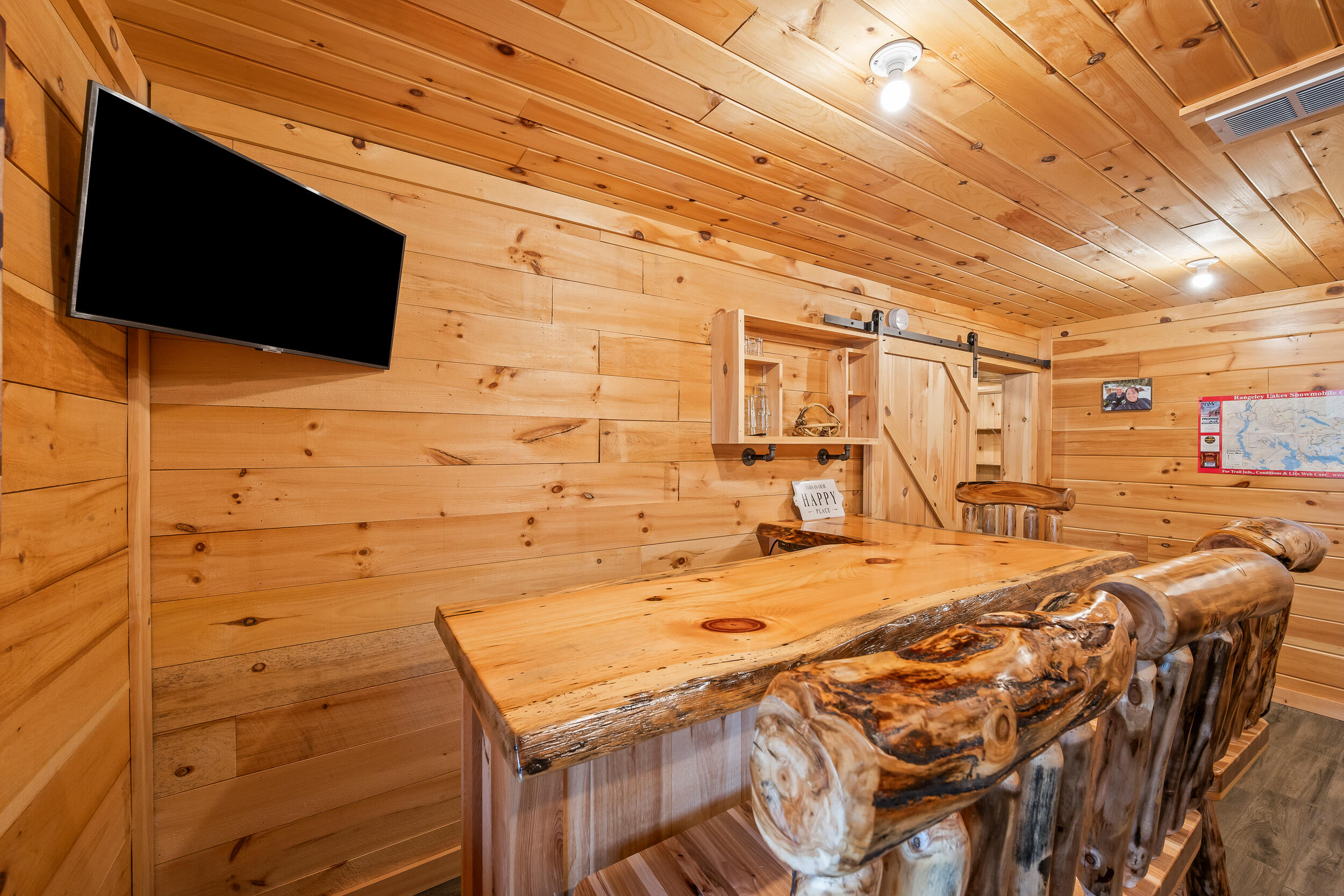183 Camp Waya Awi Road Dallas Plt, ME 04970 - Photo 29 of 43 Basement Family Room