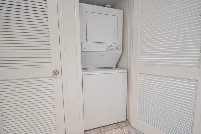 a utility room with a washer and dryer