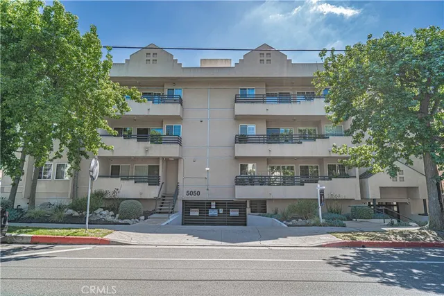 a view of street with apartments